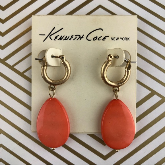 NWT Kenneth Cole Coral Canyon Shell Earrings - Picture 5 of 5